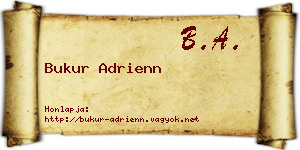 Bukur Adrienn névjegykártya