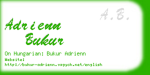 adrienn bukur business card